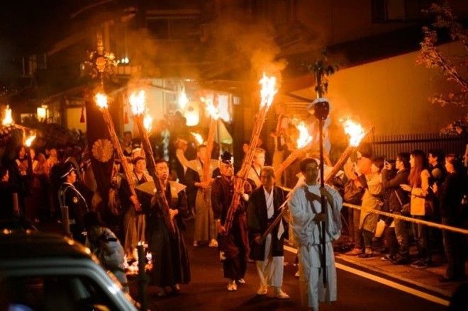 8 Фестиваль Огня в Курама Япония Фестиваль азия странность