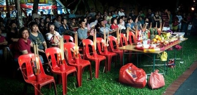 5 Фестиваль голодных духов Китай Фестиваль азия странность