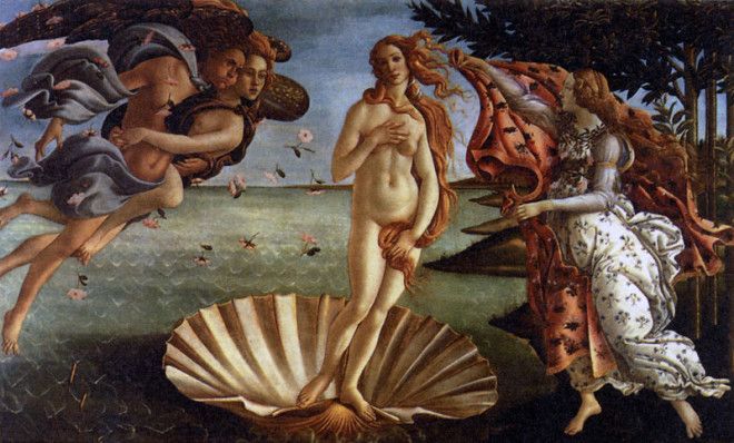 14 символов зашифрованных в Венере Боттичелли