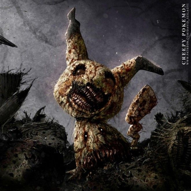 Художник превращает покемонов в ужасных монстров и они реально жуткие